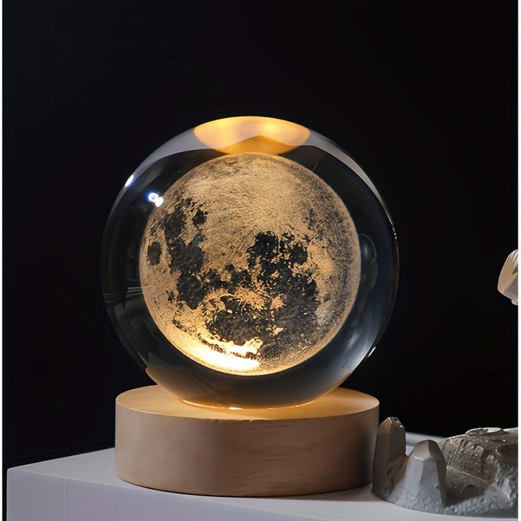 Lunar Glow Crystal Lamp