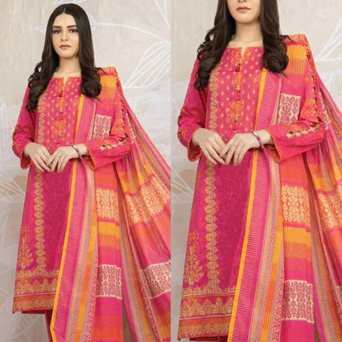 Eden Robe D-718 Printed Lawn 3pc