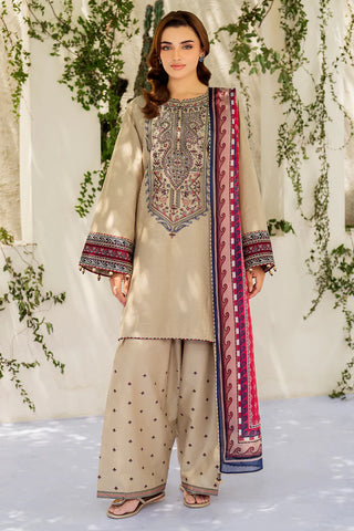 Dahalia 3PC Lawn Embroidered Suit