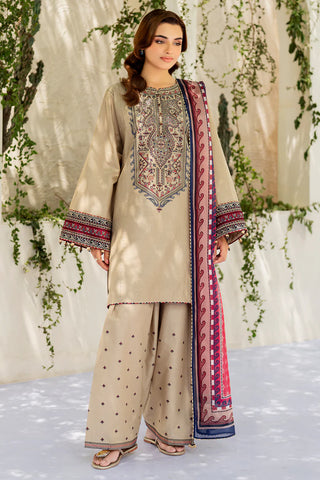 Dahalia 3PC Lawn Embroidered Suit