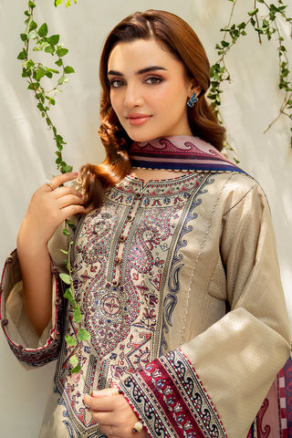 Dahalia 3PC Lawn Embroidered Suit
