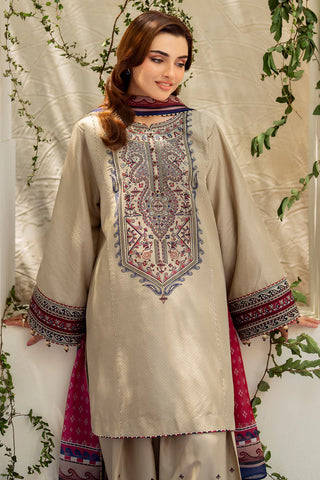 Dahalia 3PC Lawn Embroidered Suit