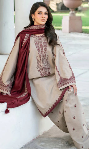 Floral Skin 3PC Lawn Embroidered Suit