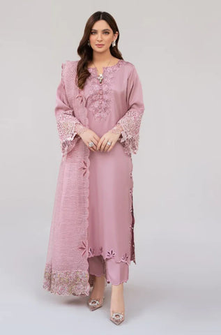 Cherry Blossom 3PC Lawn Embroidered Suit
