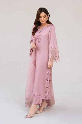 Cherry Blossom 3PC Lawn Embroidered Suit