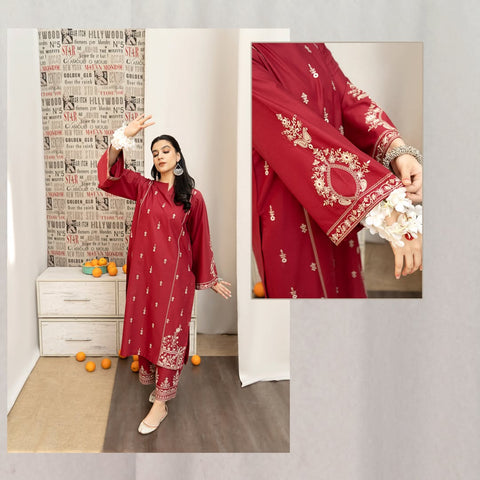 Urge UR-696 Embroidered Lawn 3pc